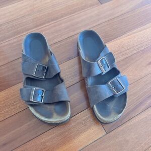 Birkenstock Arizona Oiled Leather Sandals Habana